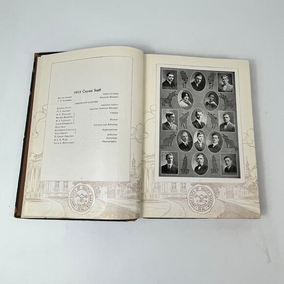 1915 University South Dakota Coyote Yearbook Alumni Ancestry Genealogy Antique - Picture 4 of 16
